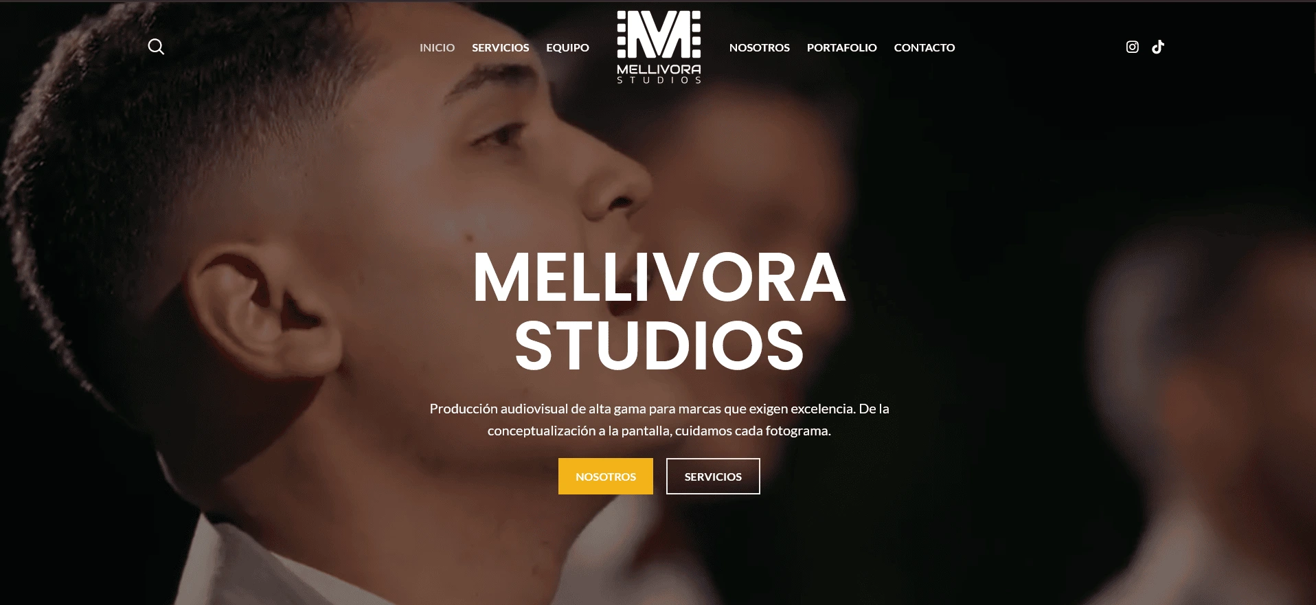 Diseño web premium para Mellivora Studios - Productora audiovisual.