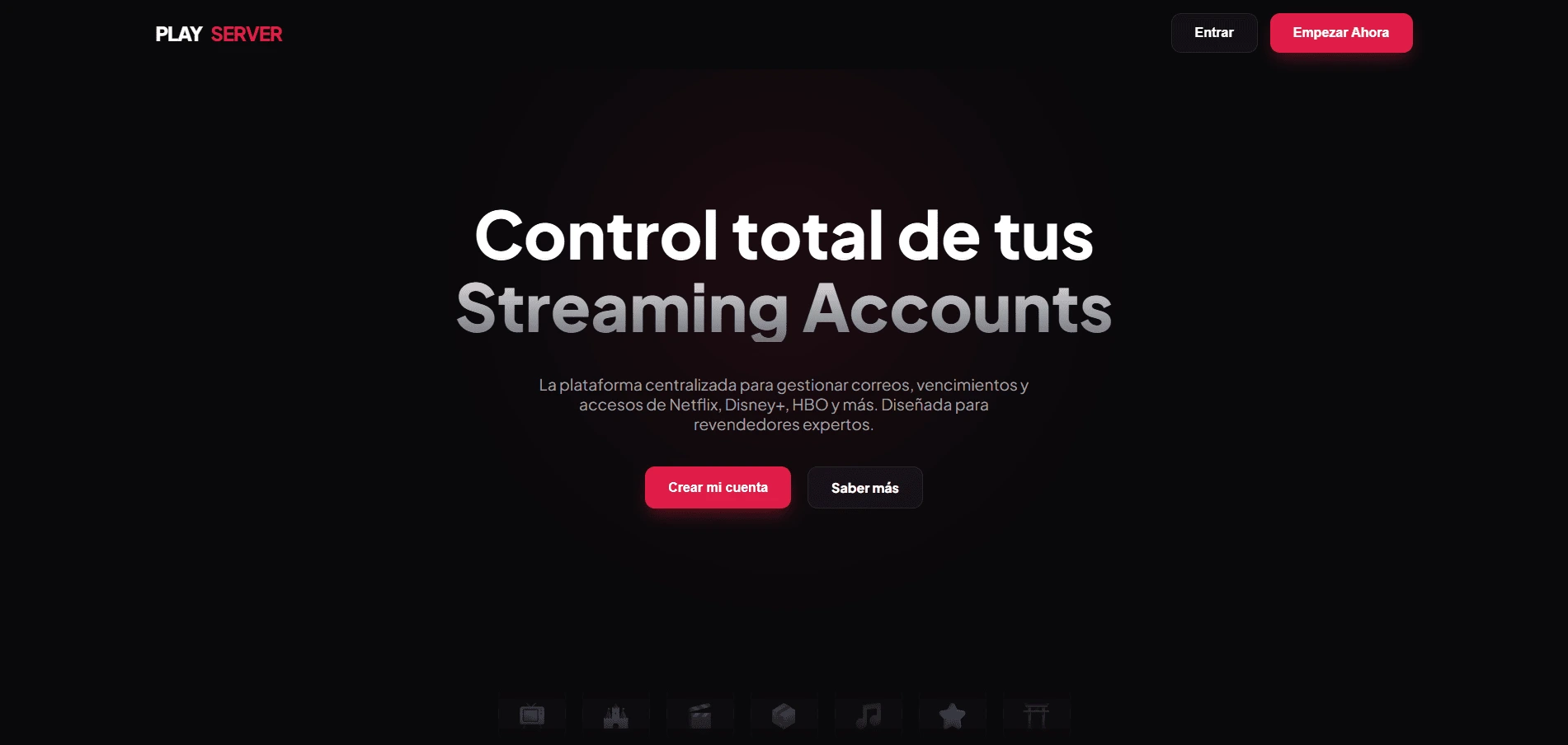 Diseño web premium para Streming - Plataforma centralizada para gestionar correos.